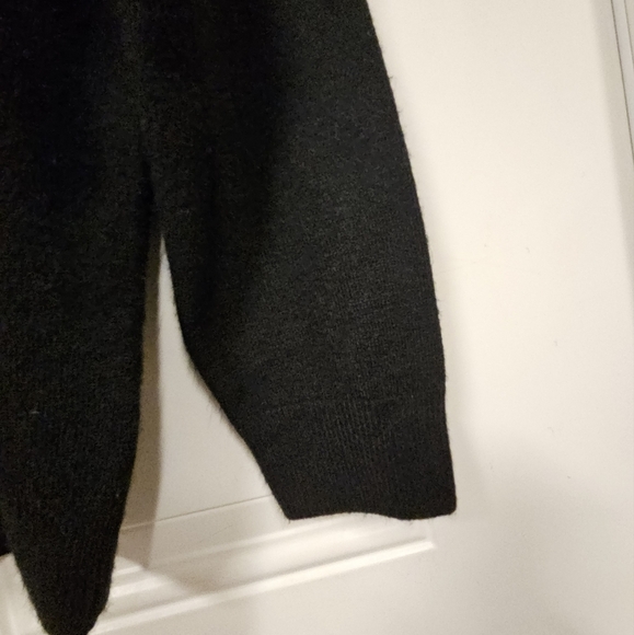 Milano design group black turtleneck long sleeve sweater stretch size L - Picture 3 of 6